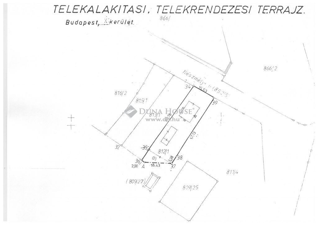 Eladó lakóövezeti telek Budapest