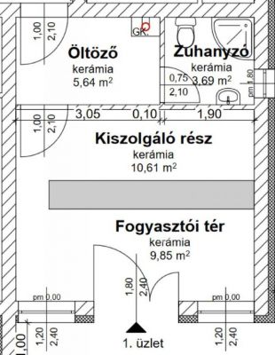 Eladó üzlethelység üzletházban Martonvásár