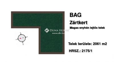 Eladó külterületi telek Bag