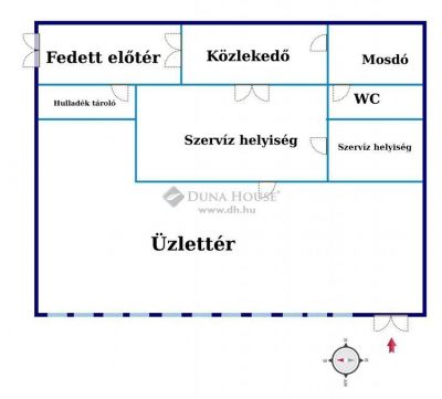 Eladó utcai bejáratú üzlethelység Debrecen