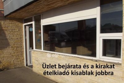 Eladó utcai bejáratú üzlethelység Szigetszentmiklós