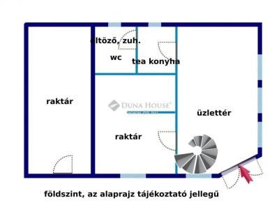 Kiadó utcai bejáratú üzlethelység Gödöllő