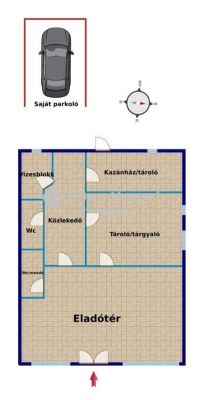 Eladó utcai bejáratú üzlethelység Kecskemét