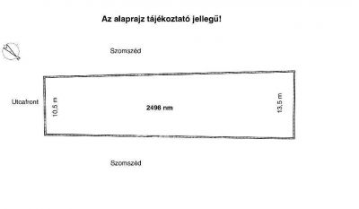 Eladó lakóövezeti telek Győrújbarát